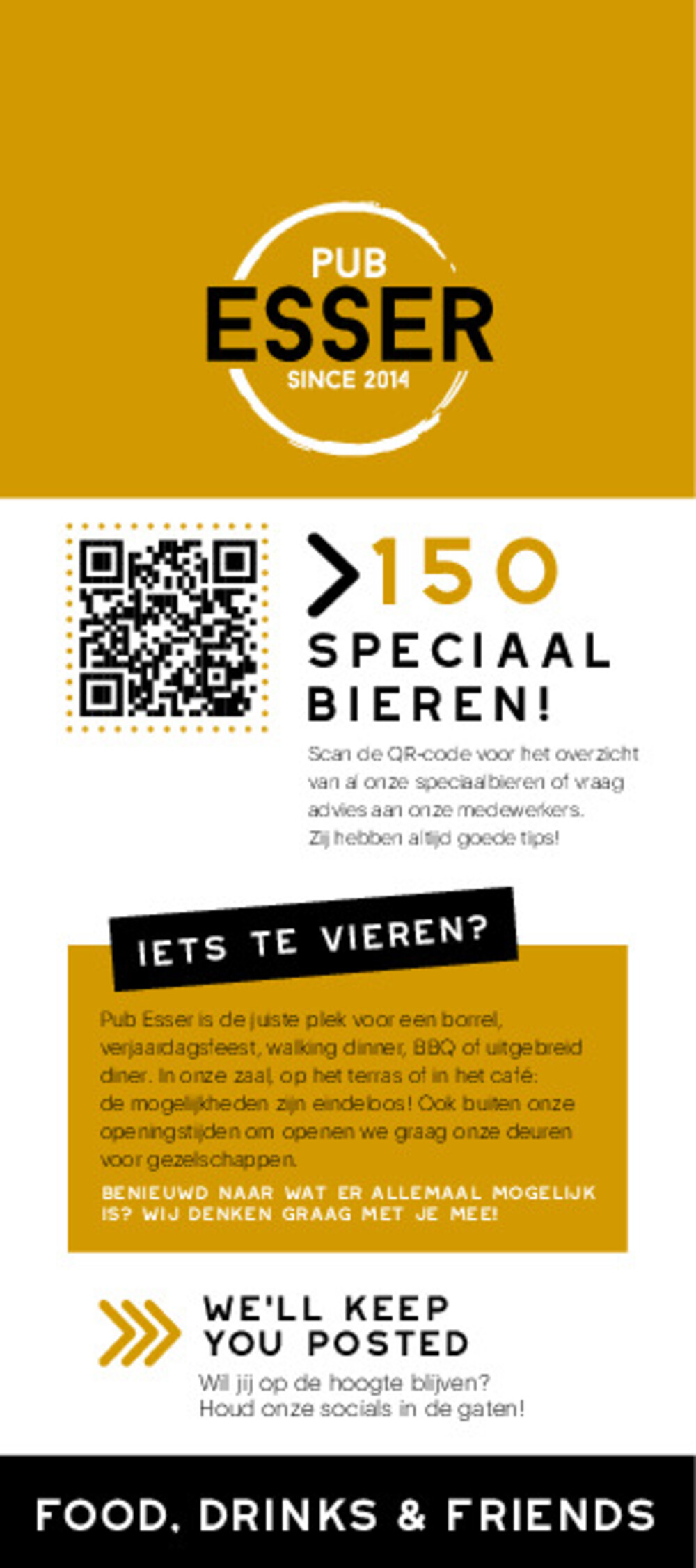 Pub Esser Menu Kaart 2026